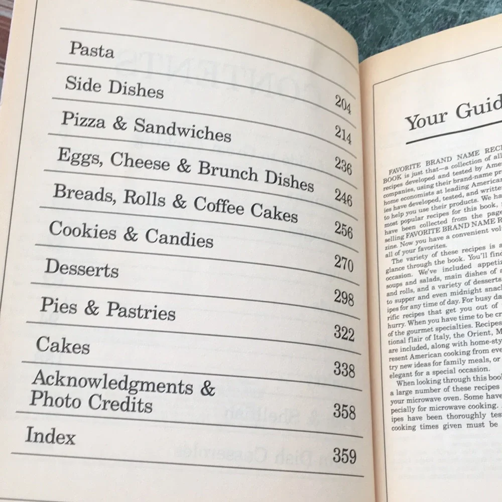 Brand name Recipes Cookbook coffee Table Book